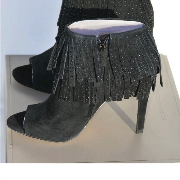 NIB Bcbg Kidsuede Fringe Ankle Bootie 10M Orig$350 - Picture 9 of 12